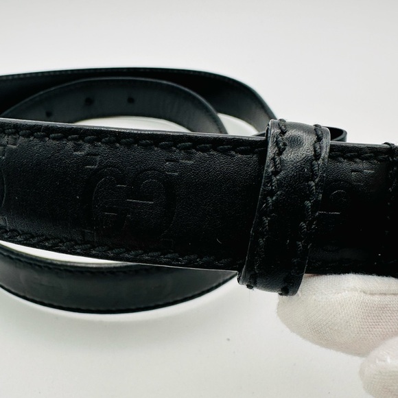 Gucci Guccissima Gold Buckle Belt - Picture 6 of 8